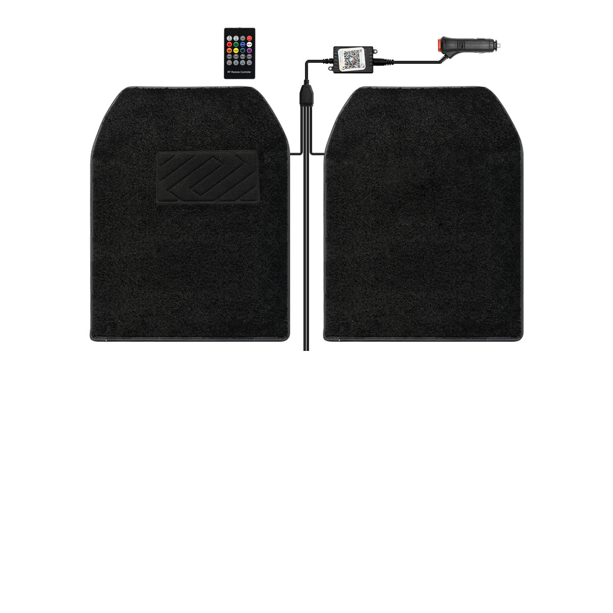 LED ambient light, full sky Star RGB illuminated floor mat, universal floor mat for car interior