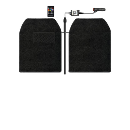LED ambient light, full sky Star RGB illuminated floor mat, universal floor mat for car interior