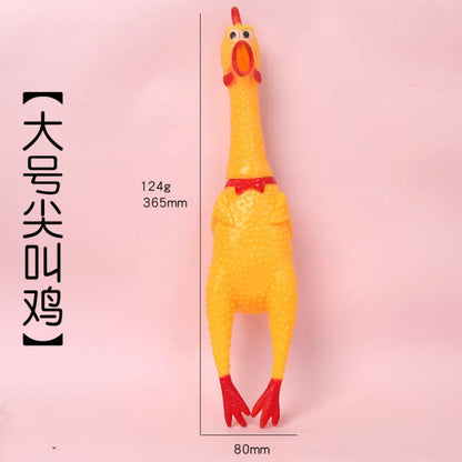 Screaming chicken, screaming despair chicken, crowing chicken, relieving boredom and stress chicken, pranking and venting chicken, pet toys