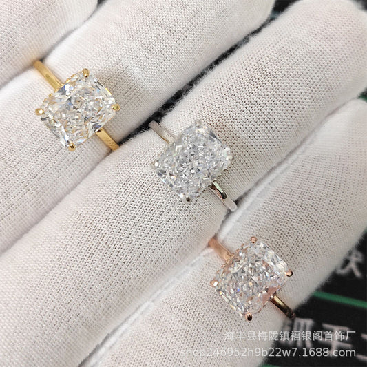 Four-Prong Solitaire Ring