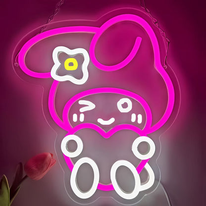 Customized anime LED neon lights, game decorative lights, Kuromi Cinnamon Dog ambient lights, and light boards