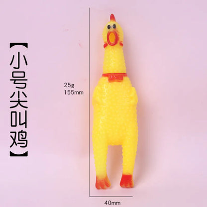 Screaming chicken, screaming despair chicken, crowing chicken, relieving boredom and stress chicken, pranking and venting chicken, pet toys