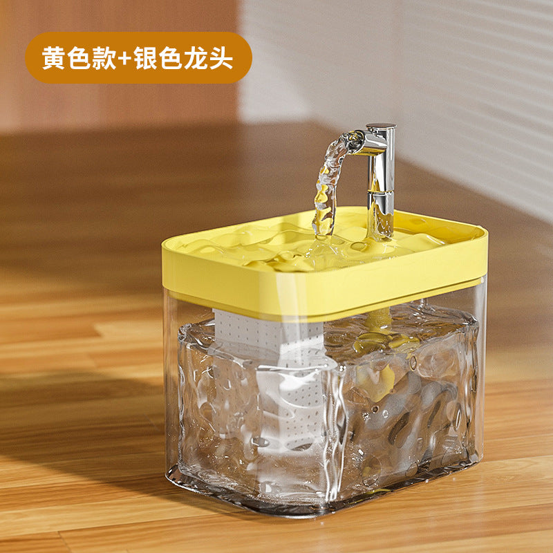One set of automatic circulating water dispenser, live water dispenser, cat and dog basin and feeding bowl for cats