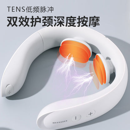 Cervical spine device, shoulder and neck hot compress, home multi-functional pulse intelligent physiotherapy neck protection trument, neck trument
