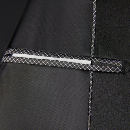 Men's Jacquard Single-Breasted Suit Jacket