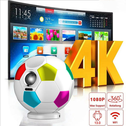 2026 World Cup K7 Football Projector, high-definition family bedroom wall-mounted portable projector