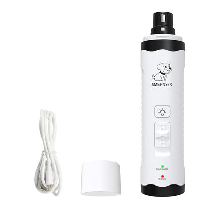 Pet nail sharpener, cat and dog nail c, USB charging, fully automatic nail sharpener, LED light, electric nail trimming