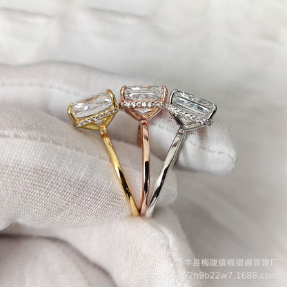 Four-Prong Solitaire Ring