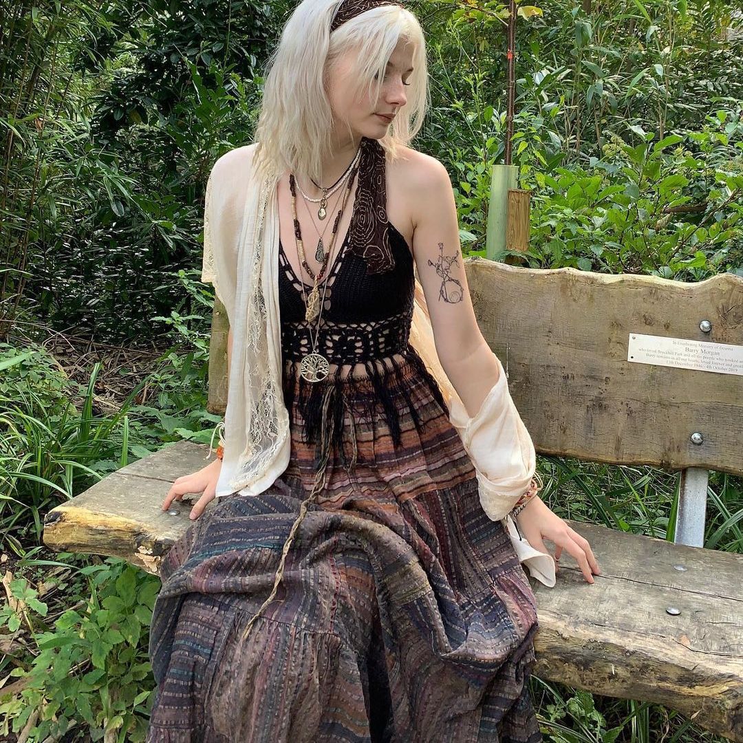 2023 summer new European and American fashion women's silk silk floral skirt large pleated skirt
