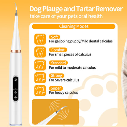 Dog cleaner,  remover, pet beauty ultrasonic electric washing trument, cat tooth cleaning