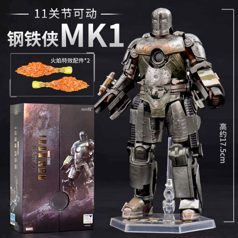 "Zhongdong Gangwolf Action Figure Deadpool and Gangwolf 3 figurine Model for boys' toys.